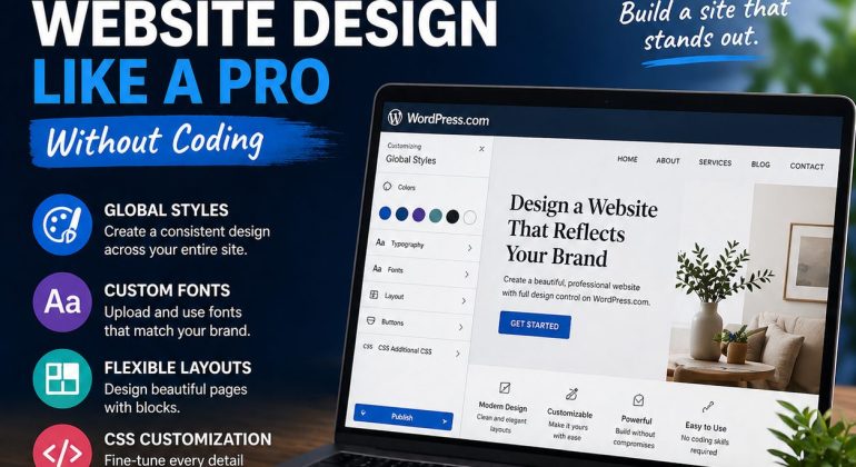 How To Customize Your WordPress.com Website Design Like A Pro (Without Coding)