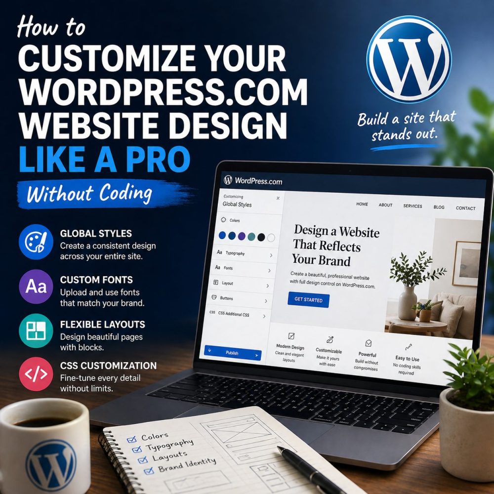 How To Customize Your Wordpress.com Website Design Like A Pro (Without Coding)