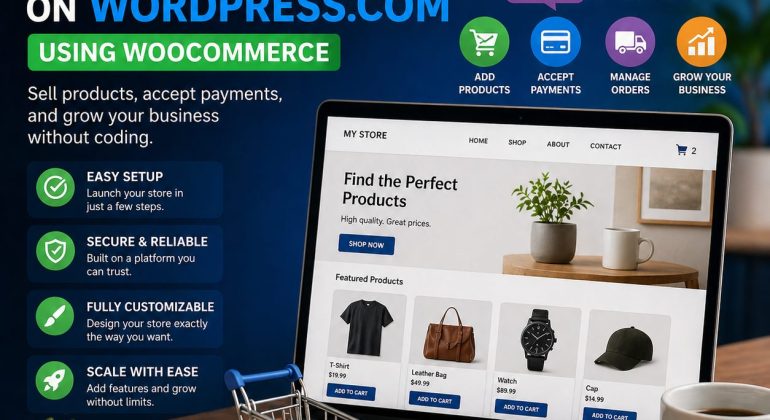 How To Launch An Online Store On WordPress.com Using Woocommerce