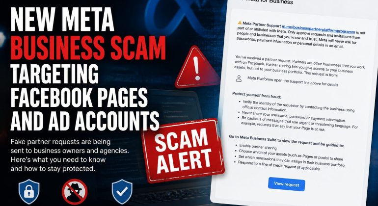 New Meta Business Scam Targets Facebook Pages And Ad Accounts