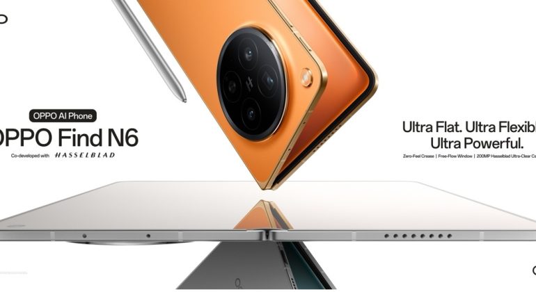 Oppo Find N6 Debuts With Crease-Free Foldable Display And Ai Pen