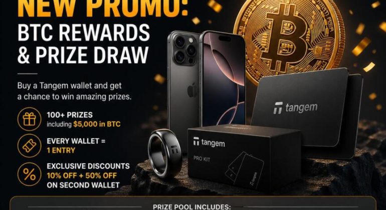 Tangem Wallet Launches New Promo With Btc Rewards And Prize Draw