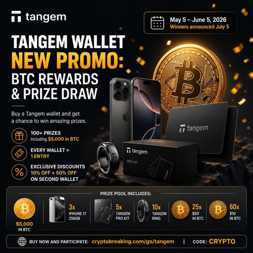 Tangem Wallet Launches New Promo With Btc Rewards And Prize Draw