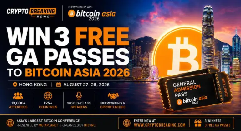 Win 3 Free Ga Passes To Bitcoin Asia 2026 In Hong Kong With Cryptobreaking