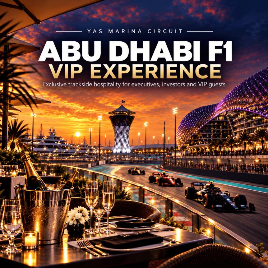 Exclusive Abu Dhabi F1 Hospitality Experience Now Available For Crypto Executives, Investors And Vip Guests